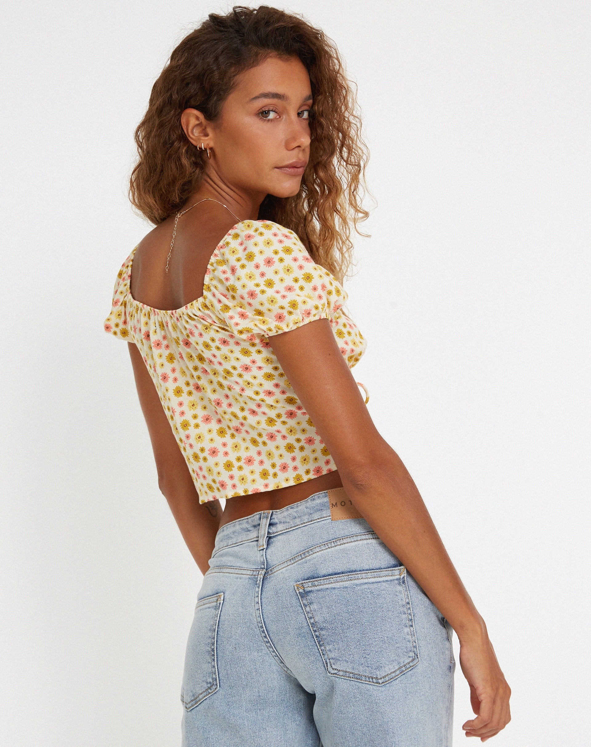imagen de Rom Top en Daisy Chain Crema