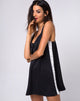 Imagen de Rona Slip Dress en negro con raya marfil