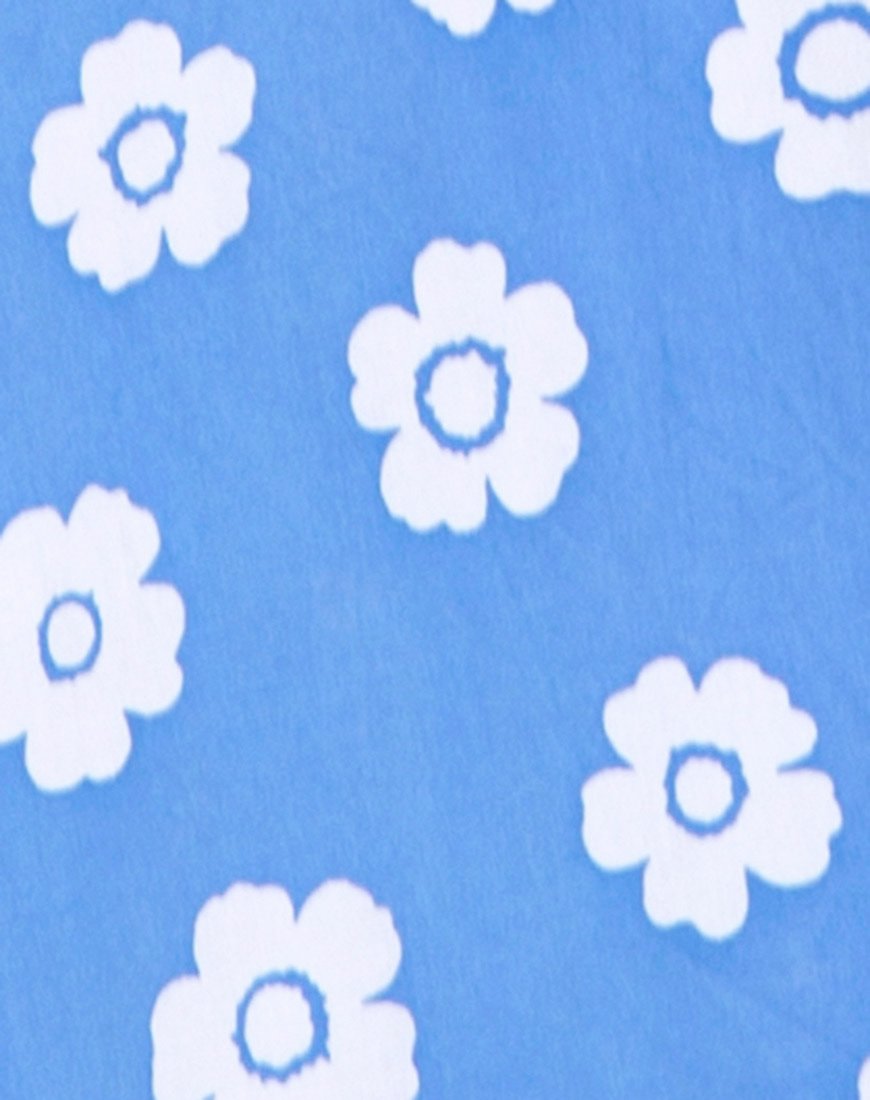 Imagen de Roppan Slip Dress in Daisy Stamp Sky Blue