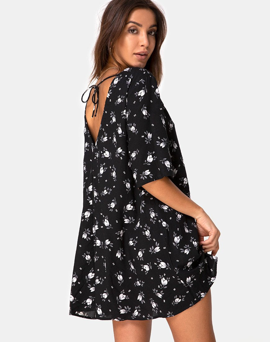 Imagen del vestido Rosella Swing en tulipán oscuro