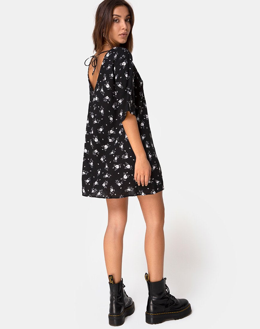 Imagen del vestido Rosella Swing en tulipán oscuro