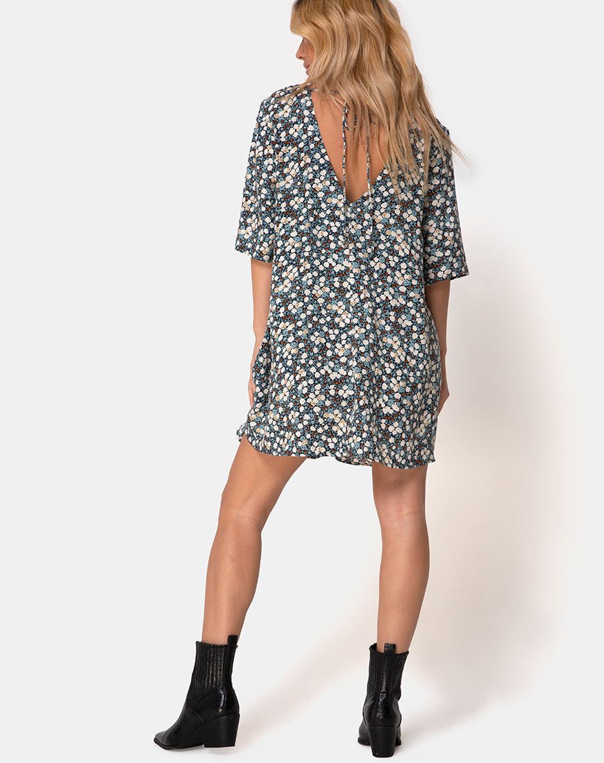 Imagen de Rosella Swing Dress in Floral Field Navy