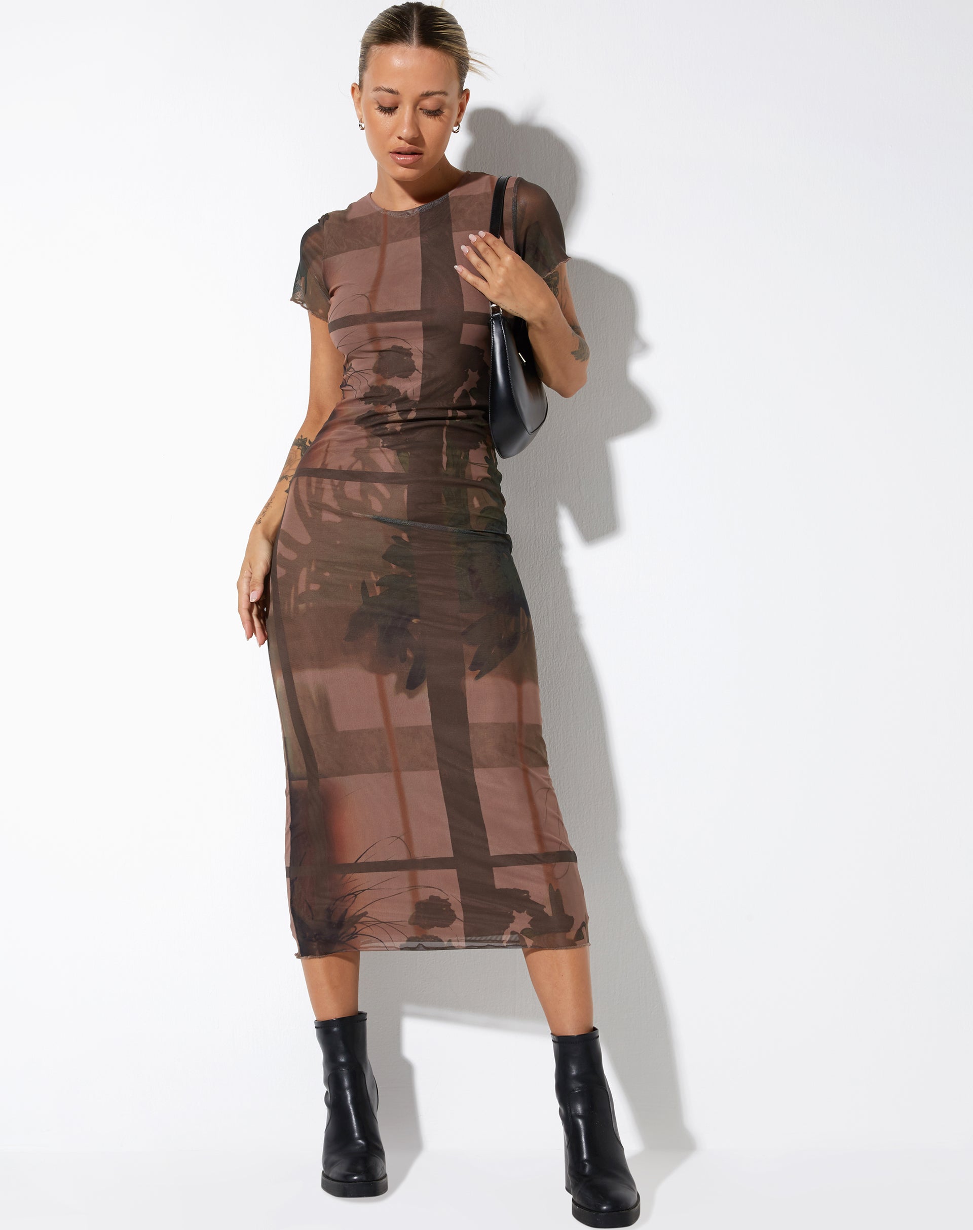 imagen de Roska Midi Dress en Photo Brown