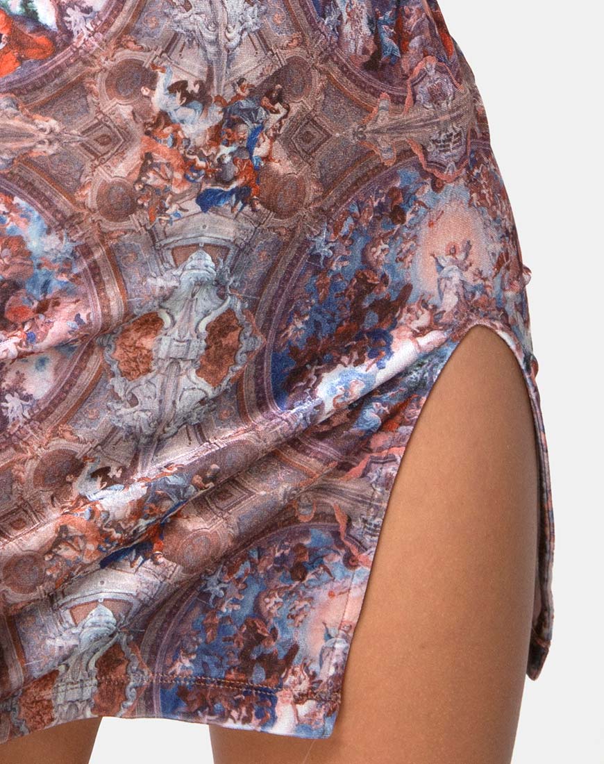 Imagen de Rossel Vestido en terciopelo estampado Palace