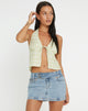 imagen de Roula Halter Top en Sage Check
