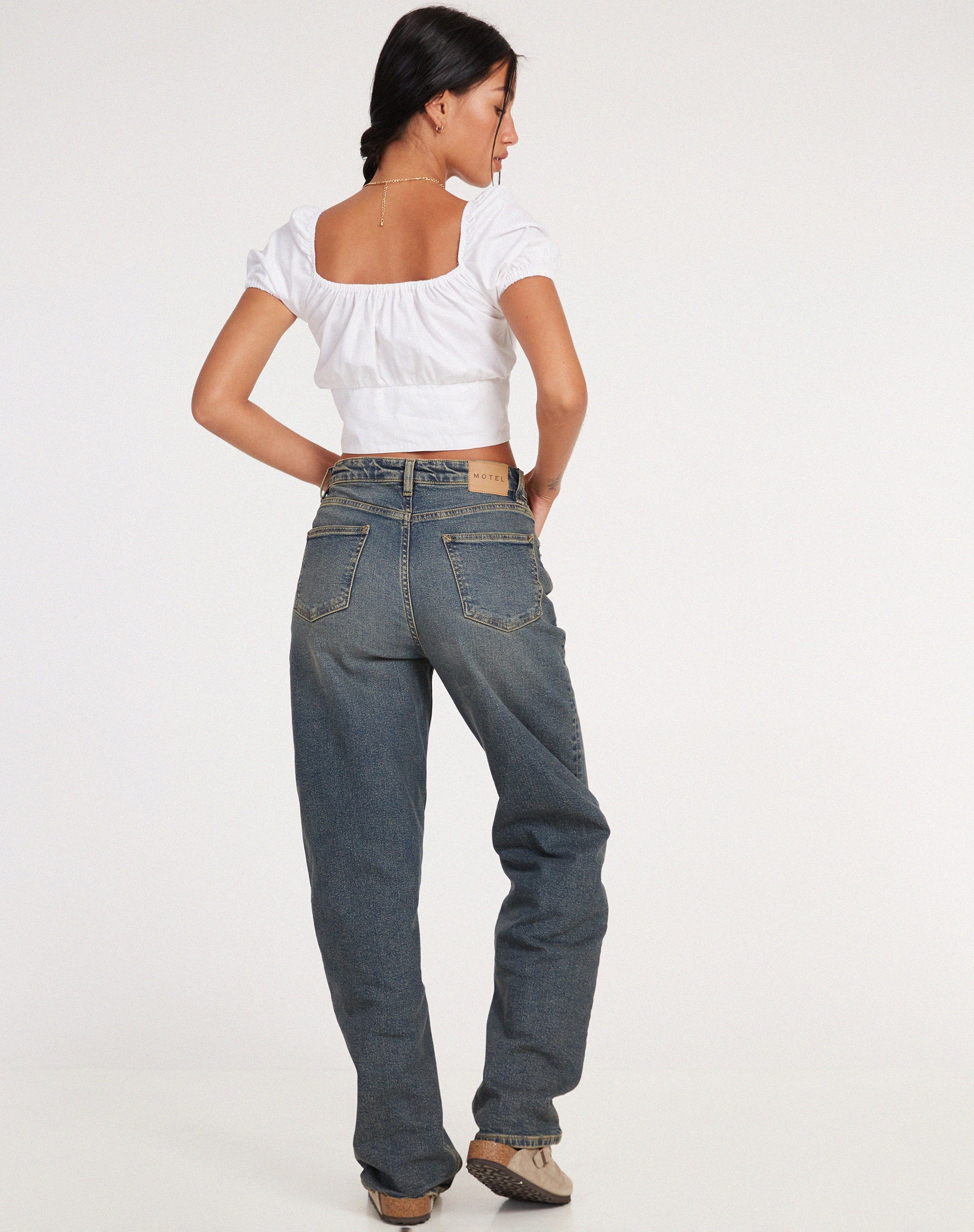 imagen de Ruiz Crop Top en Blanco