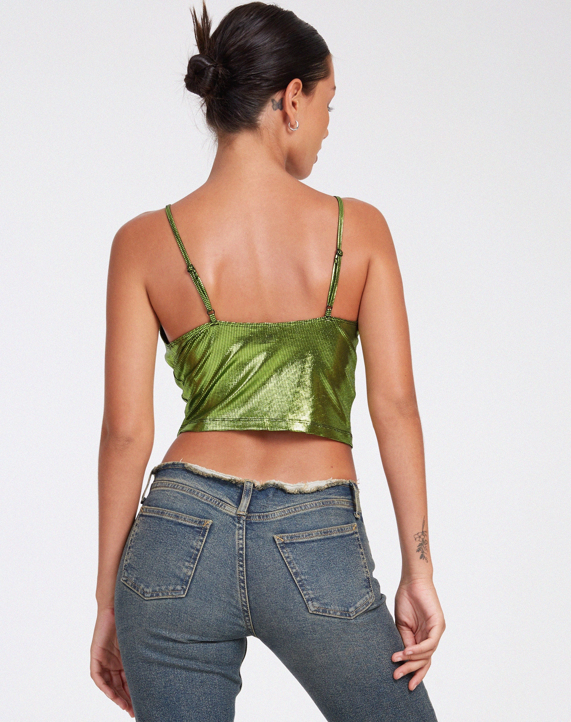 imagen de Rumak Crop Top en Holographic Lime