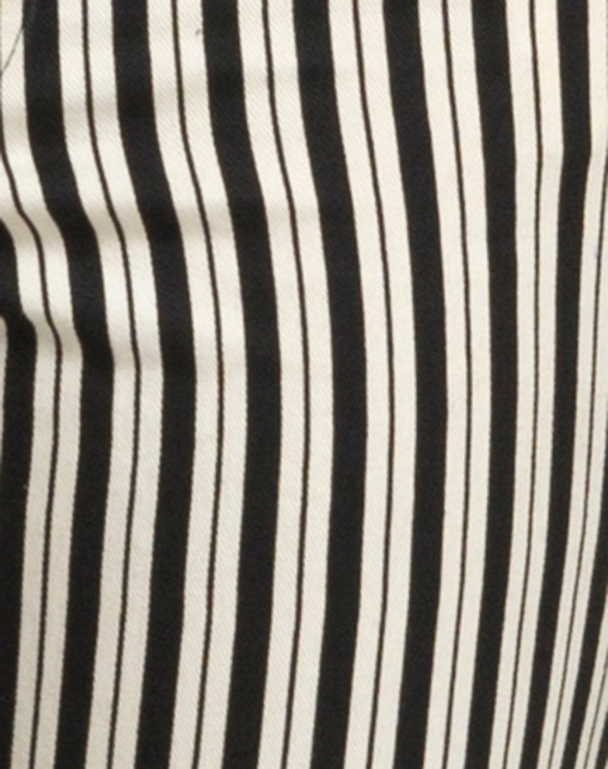Imagen de Ruska Jeans en Mini Pinstripe Blanco y Negro