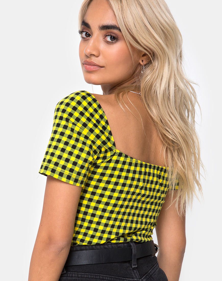 Imagen de Ryon Corpiño en Gingham Medio Amarillo
