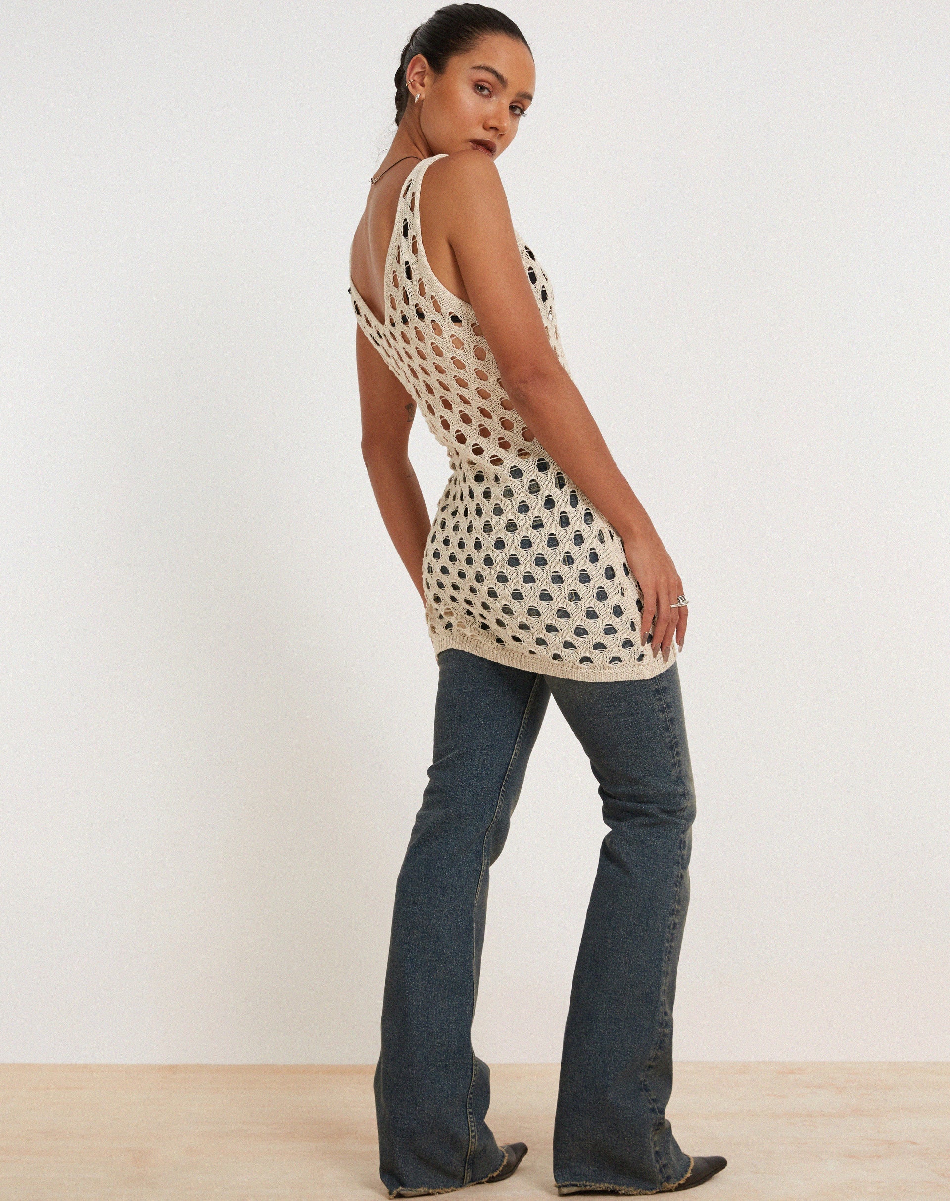 imagen de Ryushi Mini Dress in Beige