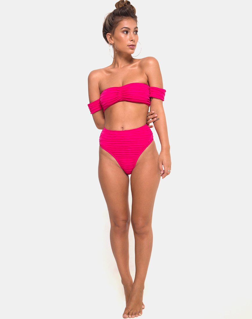 Imagen de Shaca Braguita de bikini en 80s Crinkle Pink Highlighter