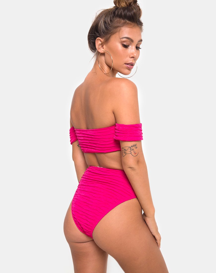 Imagen de Shaca Braguita de bikini en 80s Crinkle Pink Highlighter