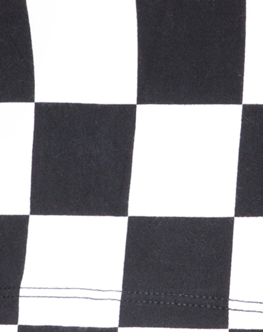 Imagen de Villy Crop Top en Checker Board Medium B/N