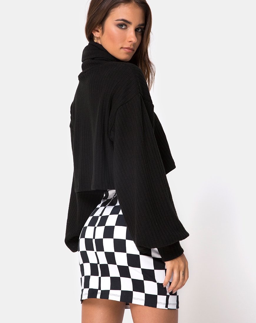 Imagen de Saffy Bodycon Skirt in Checker Board Medium