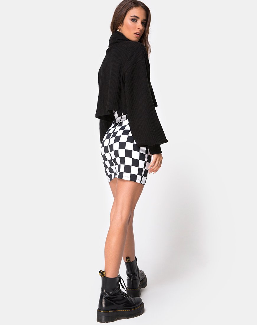 Imagen de Saffy Bodycon Skirt in Checker Board Medium