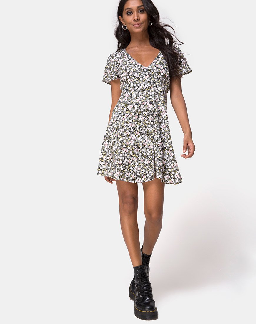Imagen de Sahara Tea Dress in Floral Field Olive