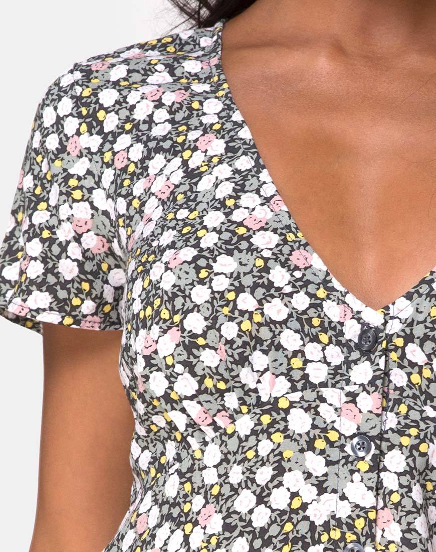 Imagen de Sahara Tea Dress in Floral Field Olive