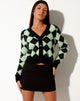 Imagen de Saidi Cardi en negro diamante y verde