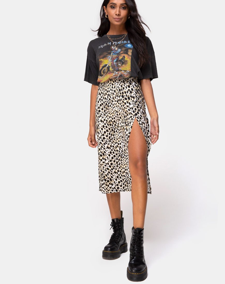 Falda Saika Midi en Chita