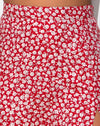 Ditsy Rosa Rojo Plata