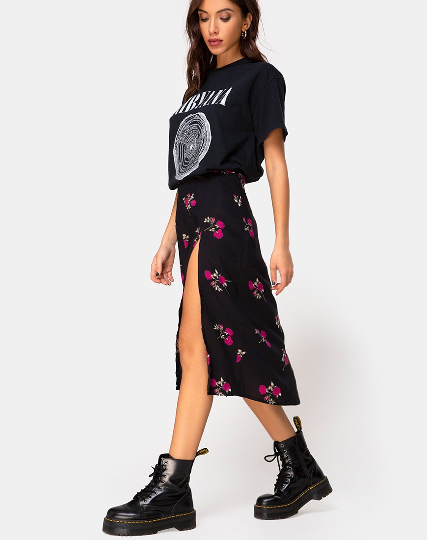 Imagen de la falda Saika en rosa grunge
