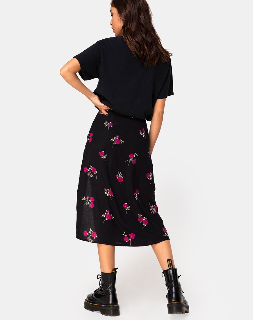 Imagen de la falda Saika en rosa grunge