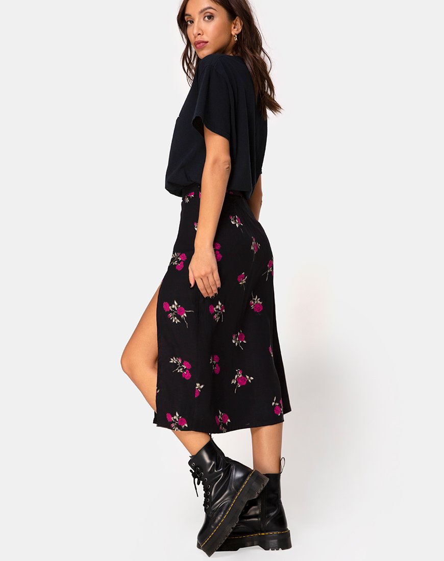 Falda Saika en rosa grunge