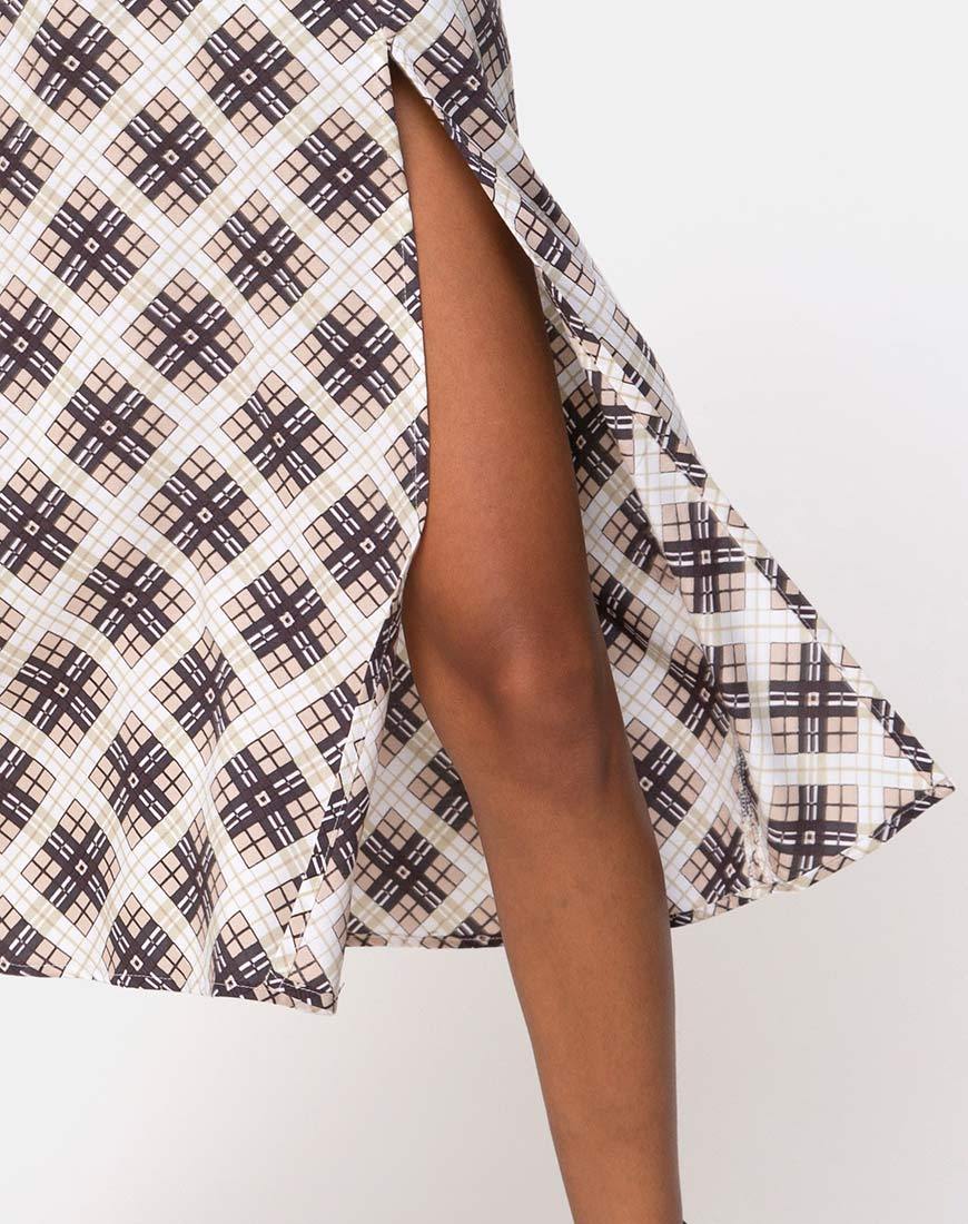 Imagen de Saika Falda Midi en Kate Check
