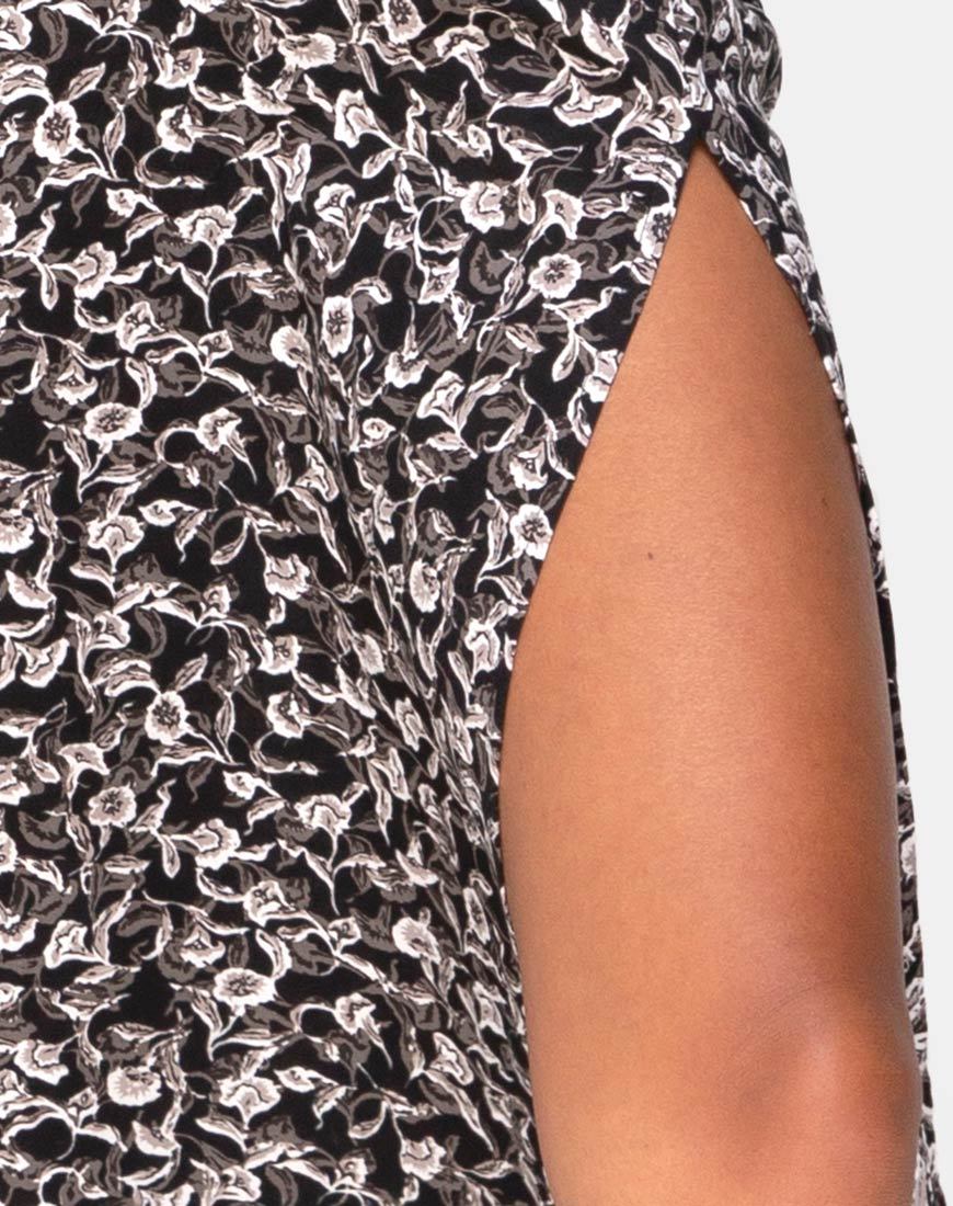 Imagen de Saika Falda Midi en Wild Tulip Negro