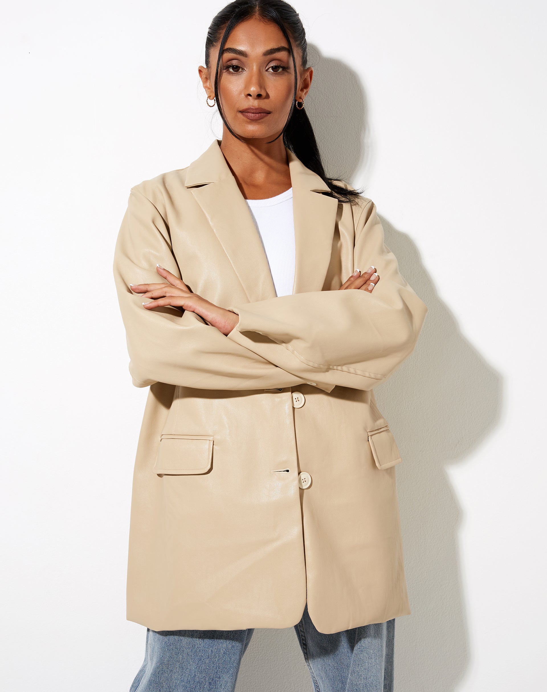 Imagen de Saken Blazer en Buttermilk