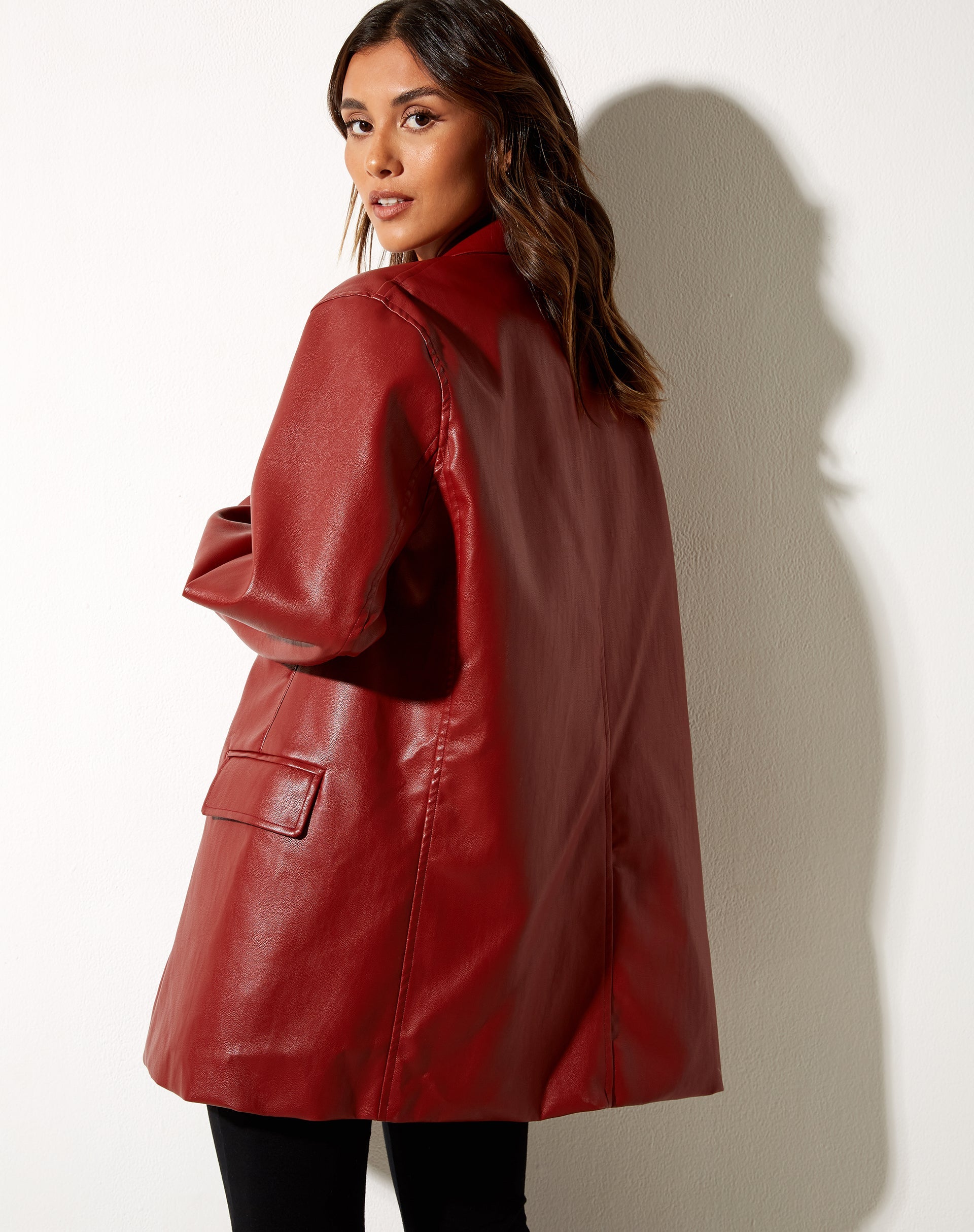 Imagen de Saken Blazer en PU Rojo