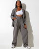 Imagen de Sakila Pantalones de lana Gris y Negro