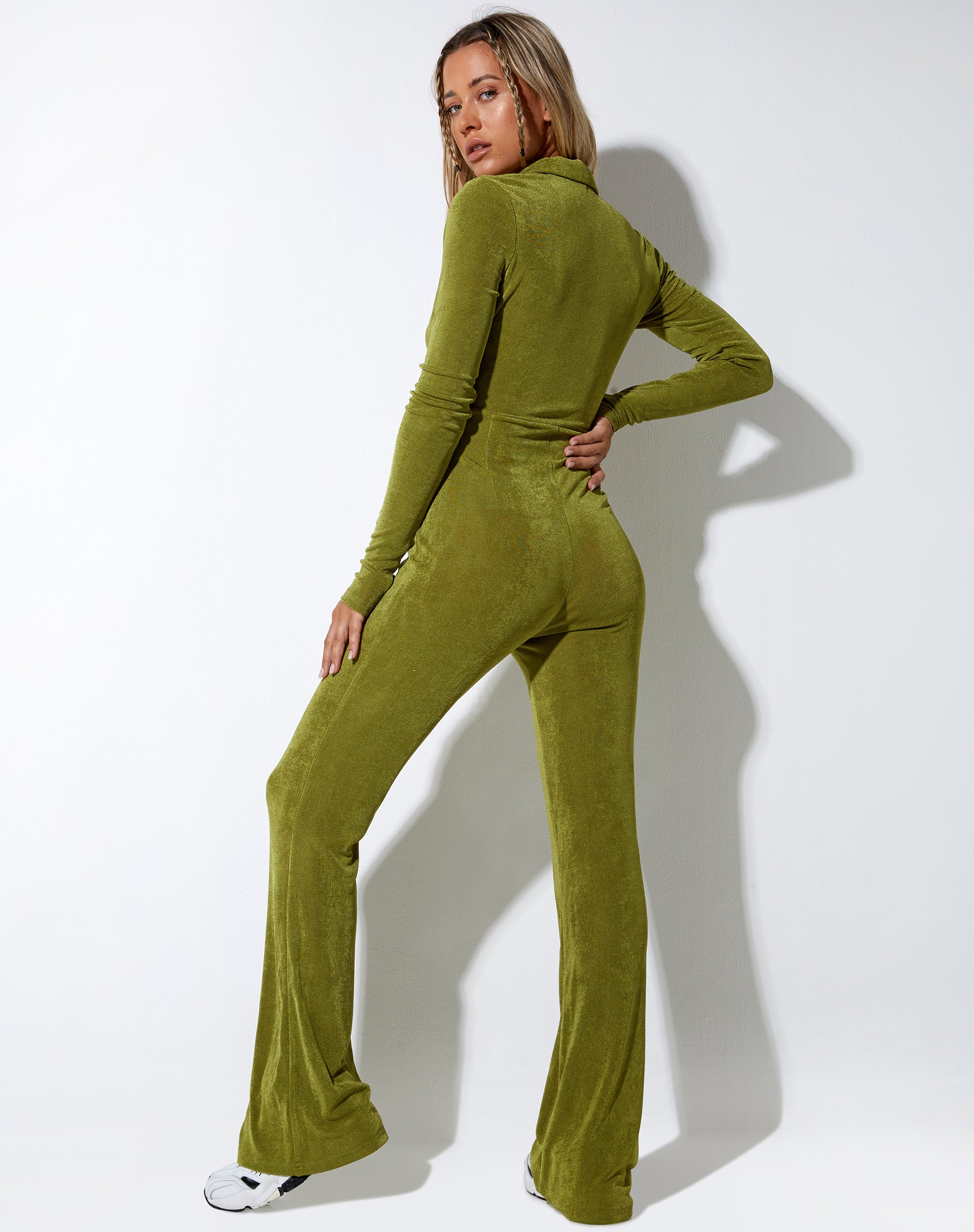 IMAGEN DE Salish Jumpsuit in Crepe Lime