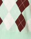 Argyle Verde Crema y Marrón