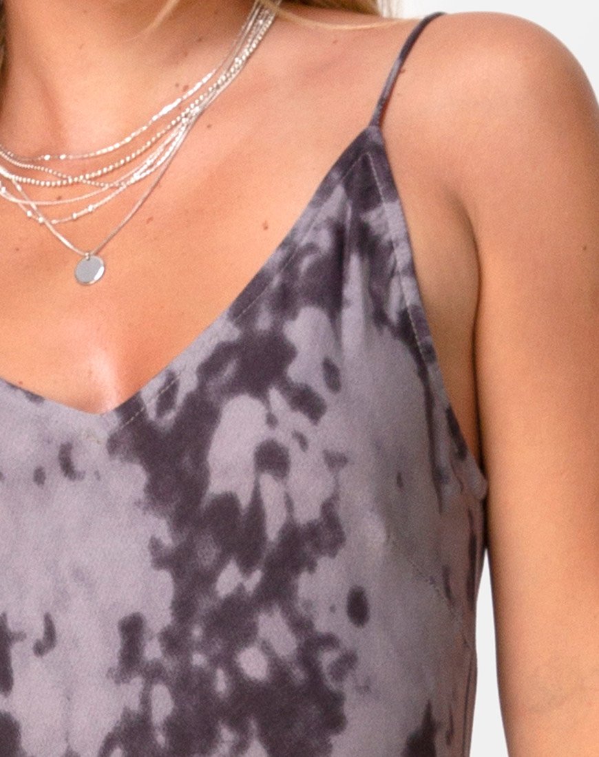 Imagen de Samia Midi Dress in Grey Bleached Tie Dye