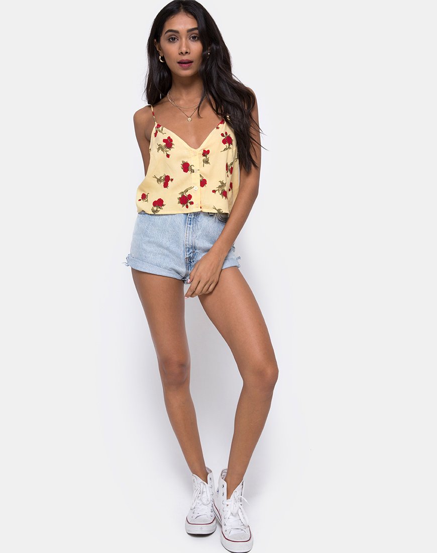 Imagen de Sanami Cami Top en Falling Rose Yellow