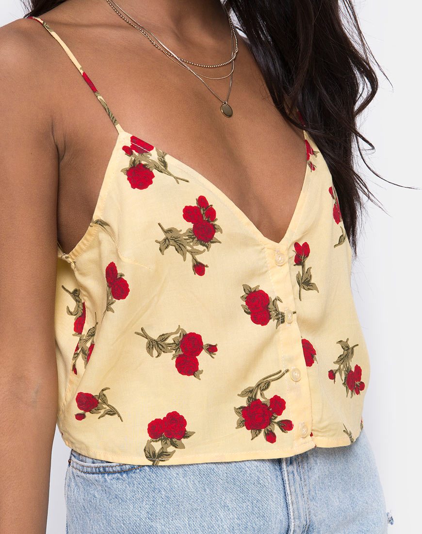 Imagen de Sanami Cami Top en Falling Rose Yellow