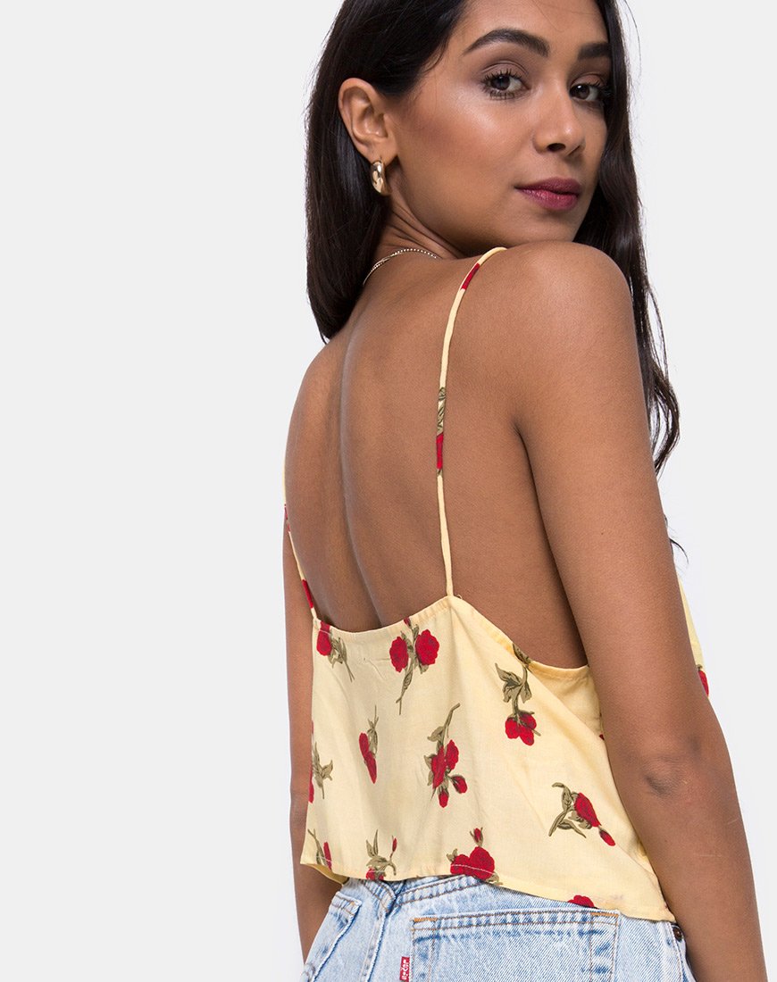 Camiseta Sanami Cami Top en Falling Rose Yellow