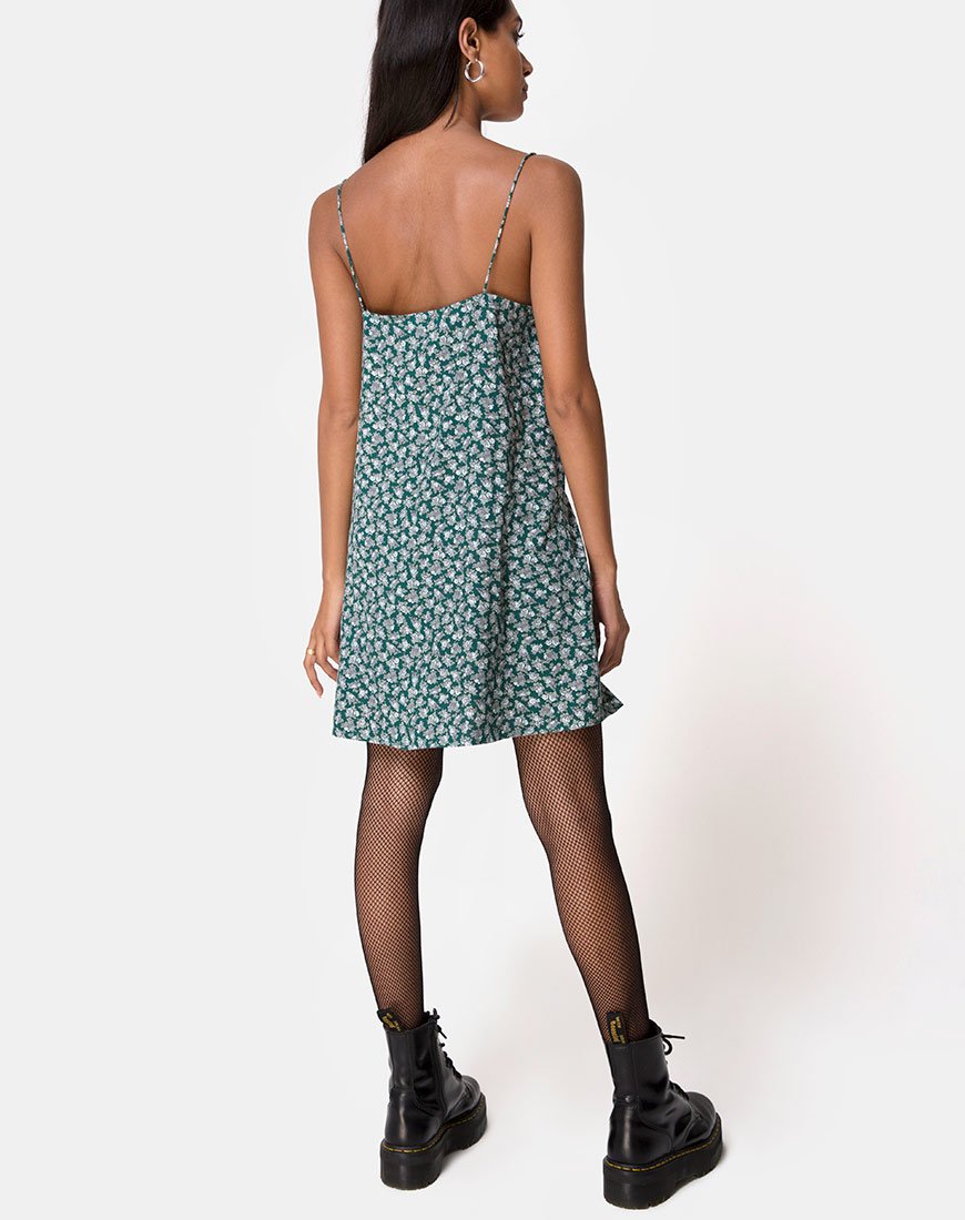 Imagen de Sanna Slip Dress in Floral Bloom Verde