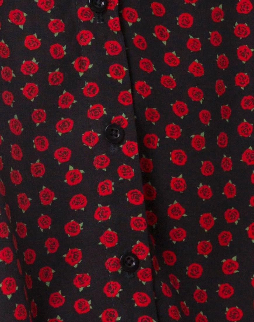Imagen de Sanna Slip Dress in Dotty Rose Negro
