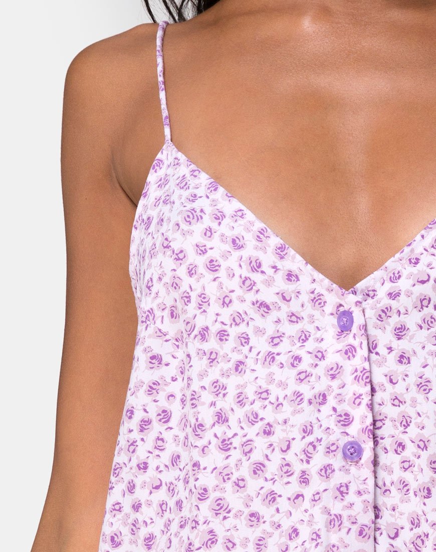 Imagen de Sanna Slip Dress in Ditsy Rose Lila