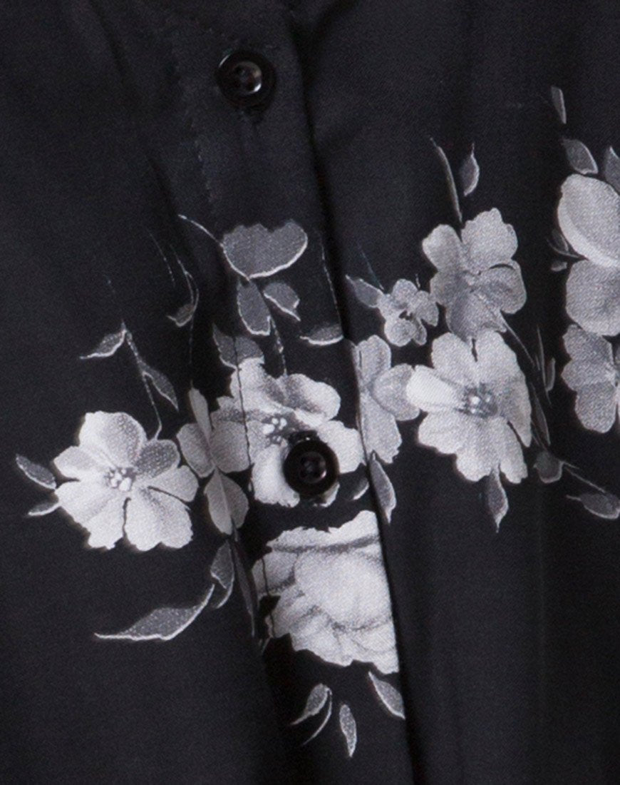 Imagen de Sanna Slip Dress in Mono Flower Negro