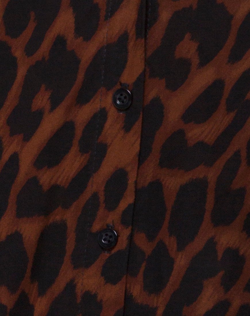 Imagen de Sanna Slip Dress in Oversize Jaguar Marrón