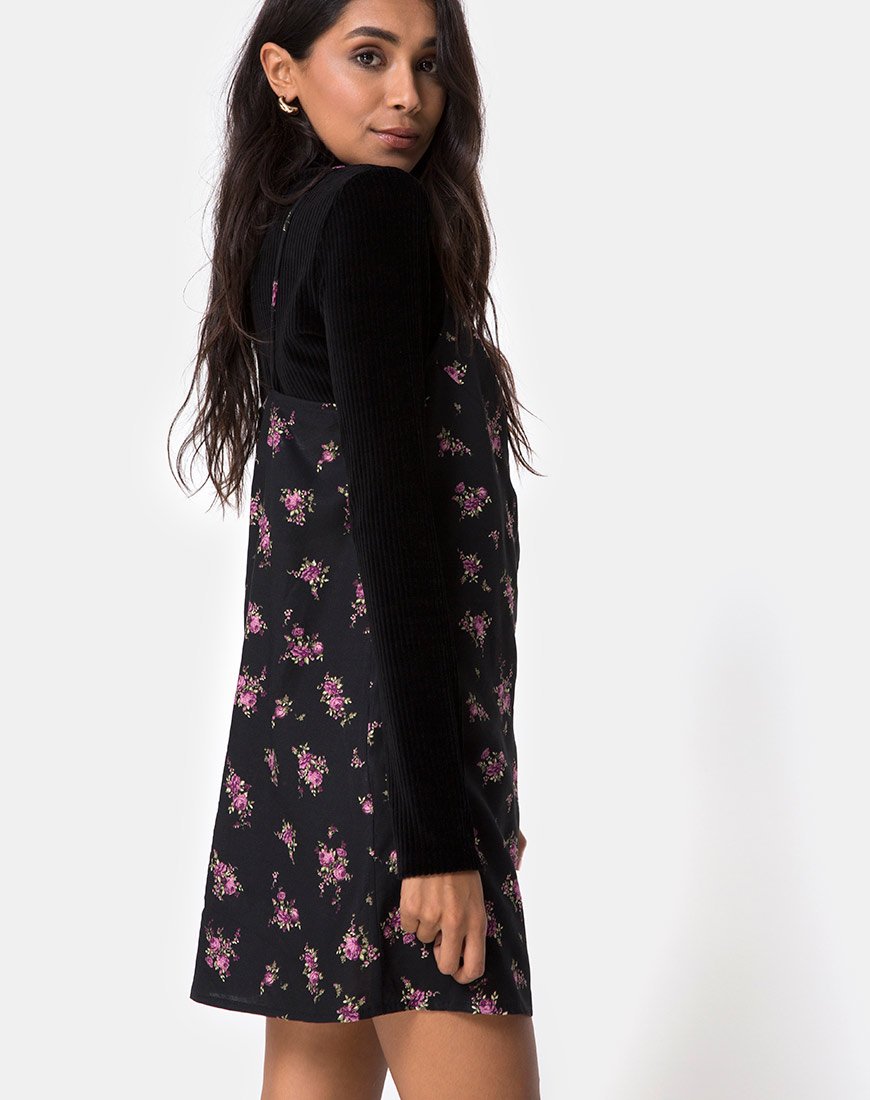 Sanna Slip Dress en Sohey Rose Negro