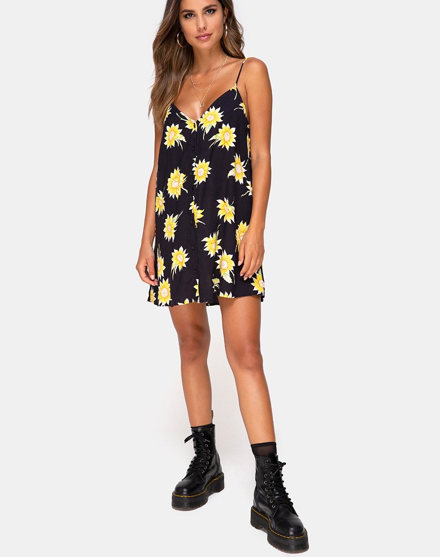 Imagen de Sanna Slip Dress in Sunny Days Negro