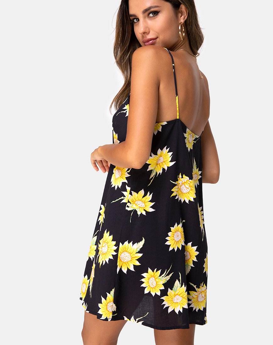 Imagen de Sanna Slip Dress in Sunny Days Negro
