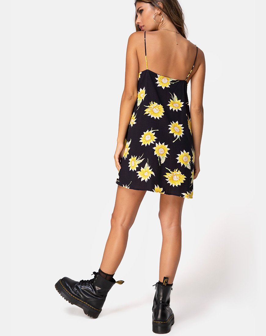 Imagen de Sanna Slip Dress in Sunny Days Negro