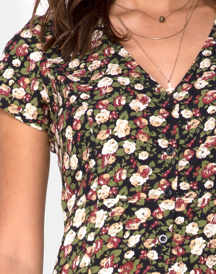 Imagen del vestido Sanrin Midi Dress in Courtney Floral