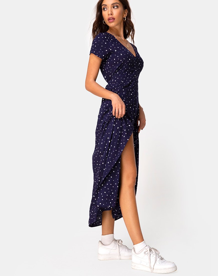 Imagen del vestido Sanrin Midi Dress in Starstruck Navy