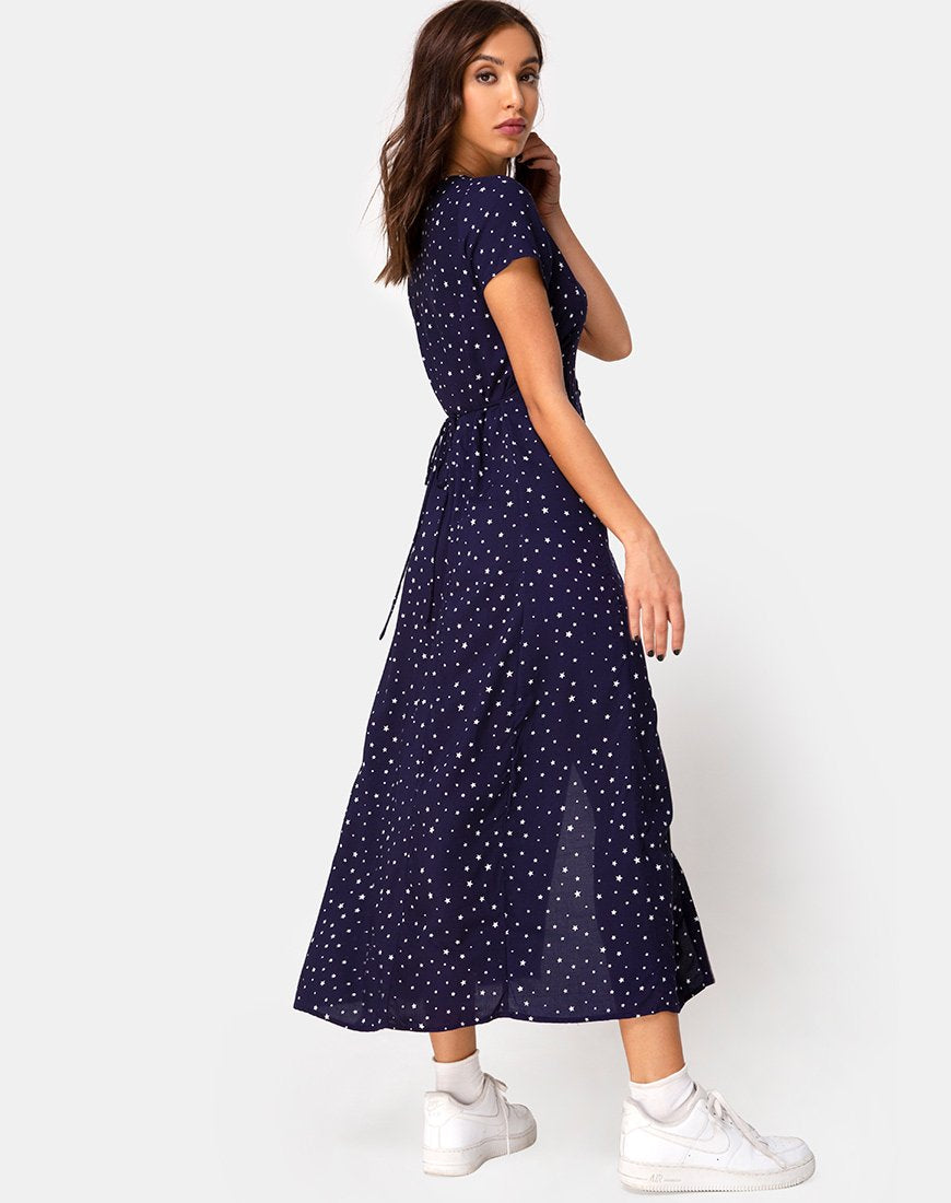 Imagen del vestido Sanrin Midi Dress in Starstruck Navy